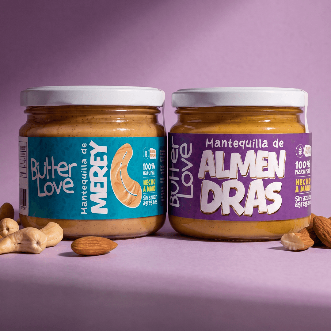 Butter Love Dúo Almendras + Merey — mantequilla artesanal